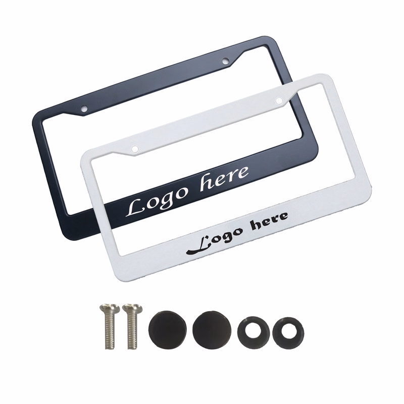 Easy-to-Install Stainless Steel License Plate Frame