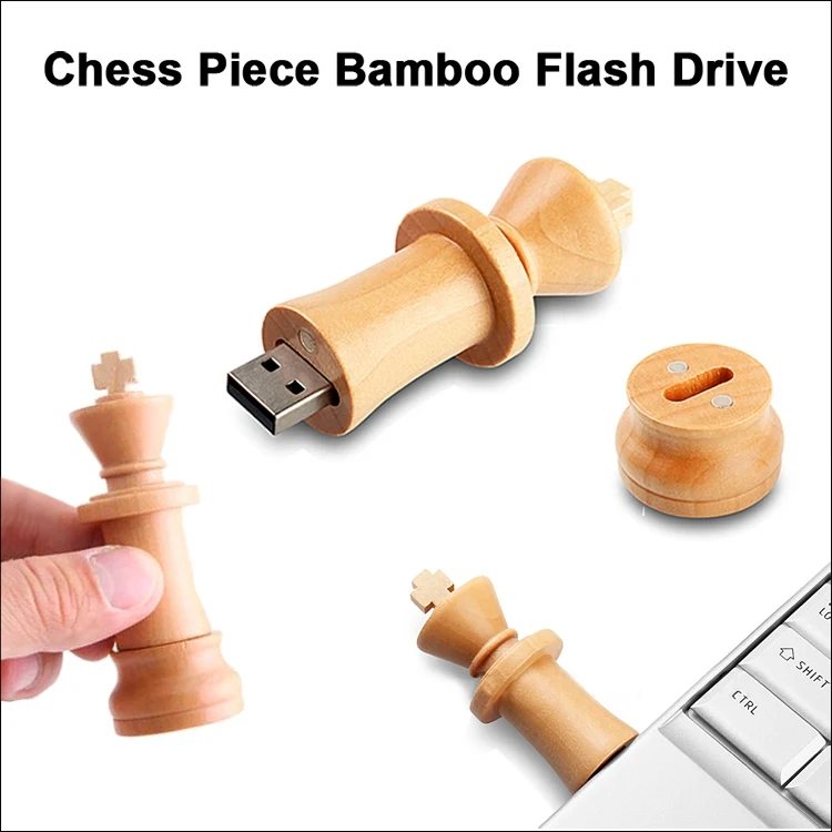 Chess Piece BambooFlash Drive / USB - 8GB 1
