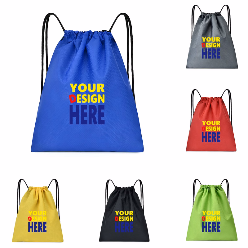 Oxford Fabric Custom Drawstring Cinch Backpack