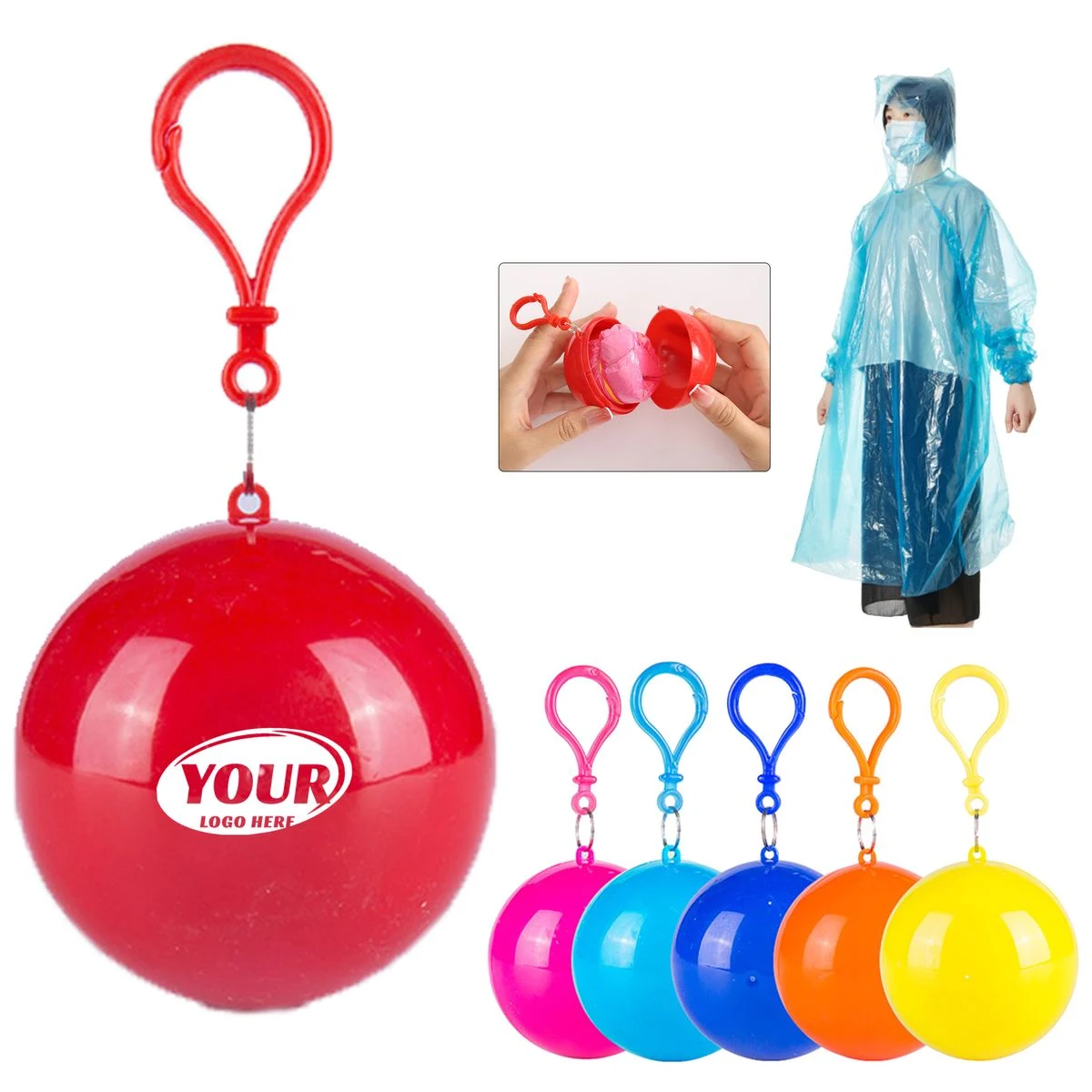 Spherical Disposable Emergency Raincoat Capsule 1