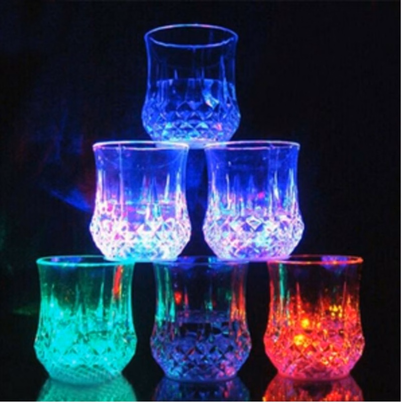 Colorful Led Glowing Wine Whisky Cup Flash Light