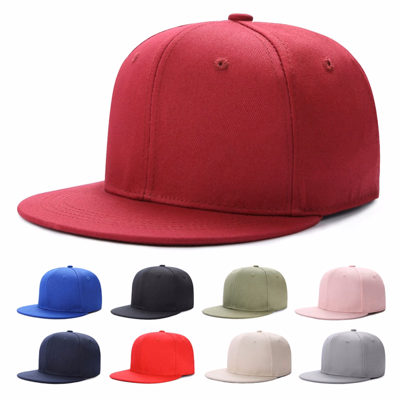 Flat Brim Snapback Cap
