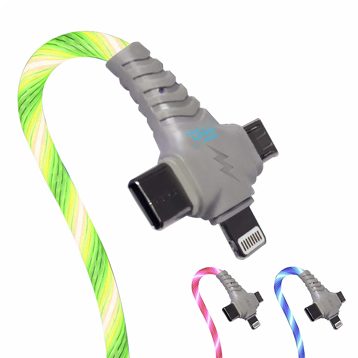 3" 1 Glowing USB Charging Cable 1