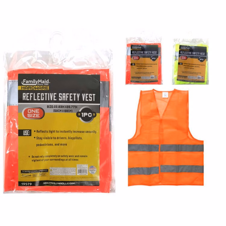 Reflective Mesh Safety Vests - Adult Yellow & Orange
