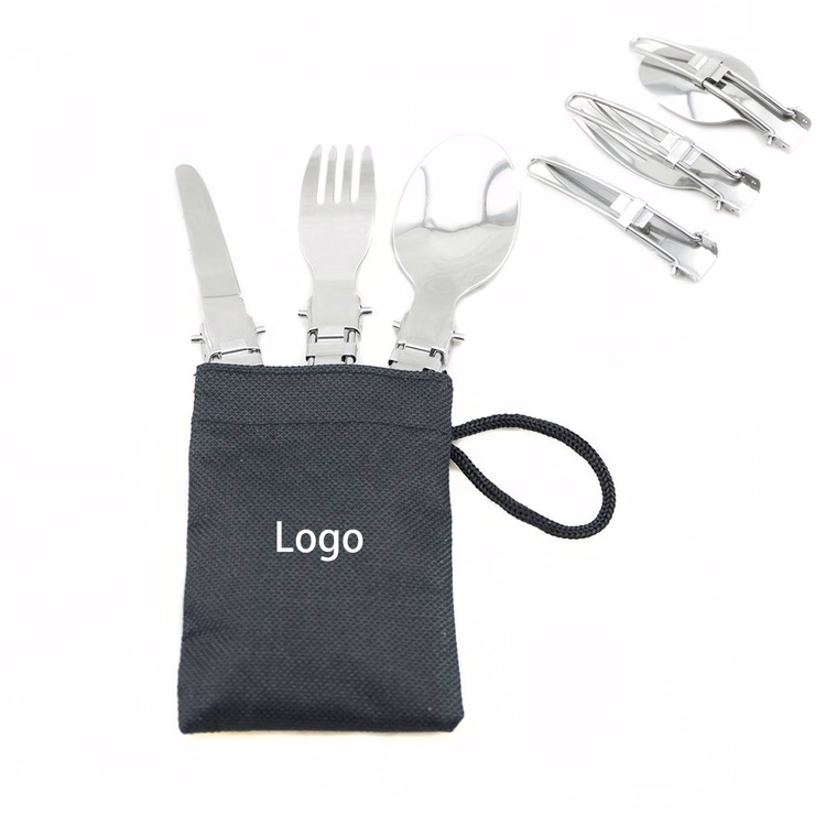 Stainless Steel Foldable Knife Fork Spoon Set