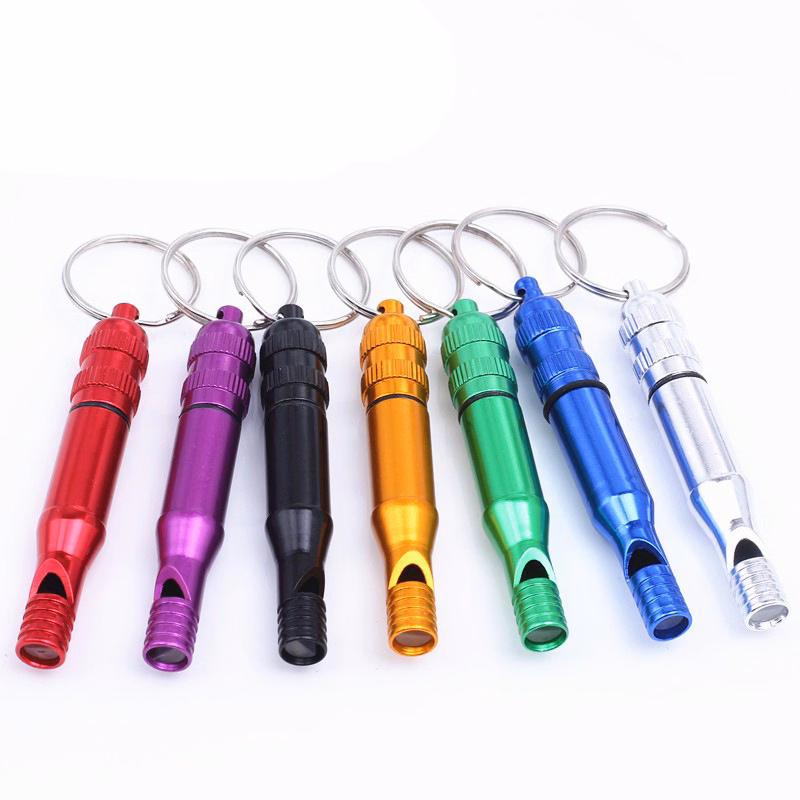 Emergency Whistle Keychain With Waterproof Capsule