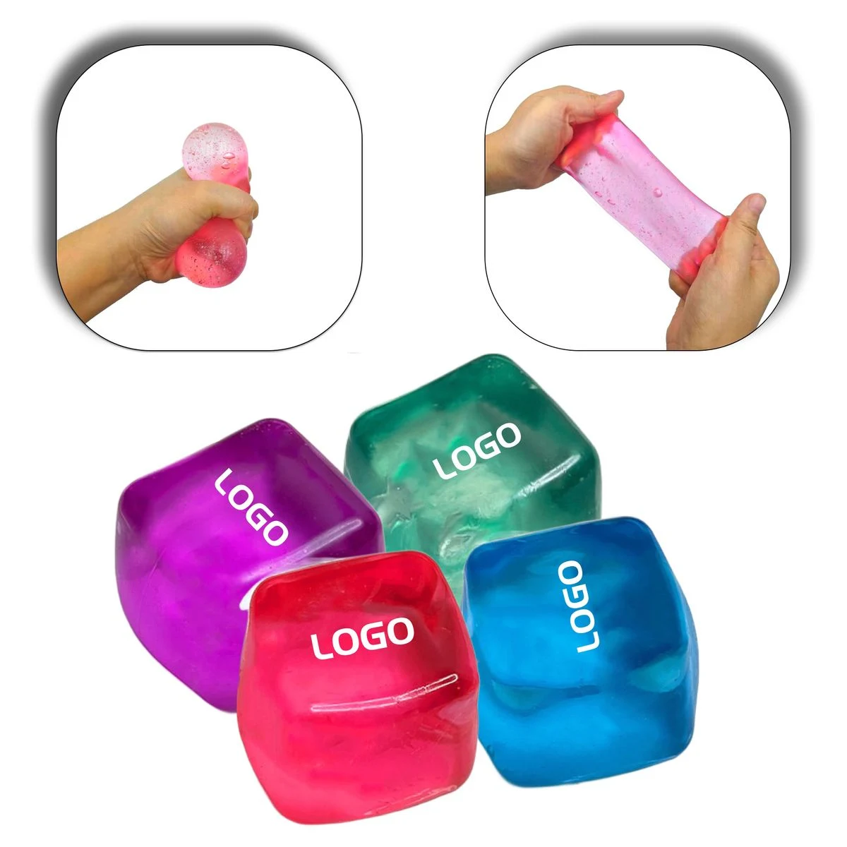 Jumbo Ice Cube TPR Filled Squeeze Stress Toy 1