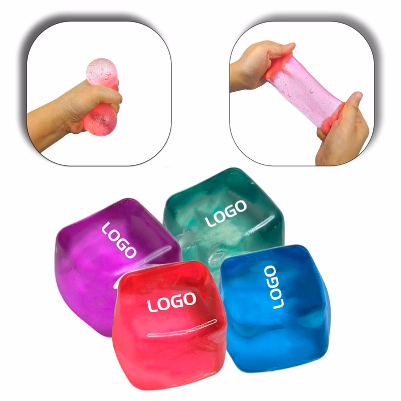 Jumbo Ice Cube TPR Filled Squeeze Stress Toy