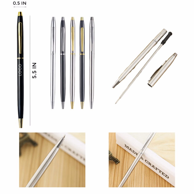 MOQ 10 PCS Smooth Metal Twist Action Pen