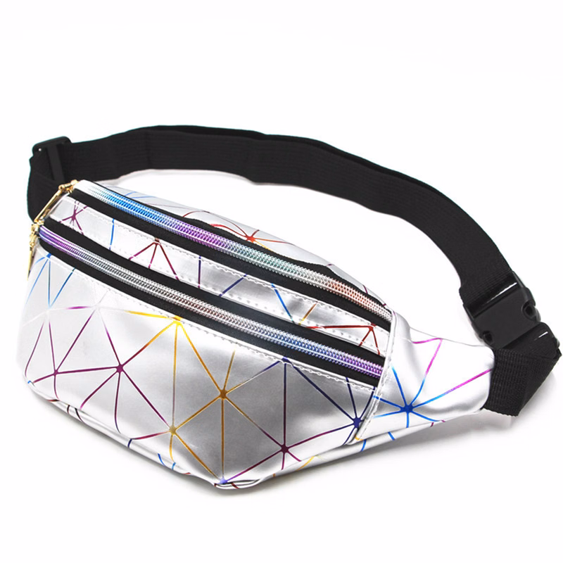 Diamond dazzling laser PU fanny packwaist bag chest bag