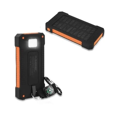 8000 mAh solar energy power bank with compass 1