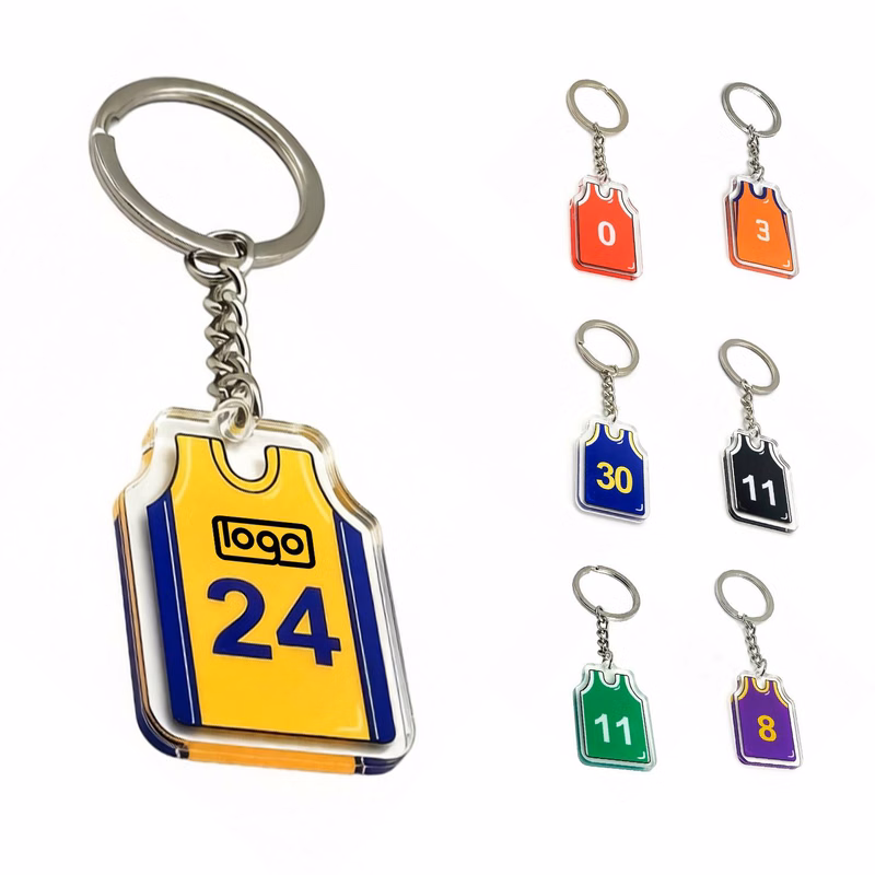 Custom Basketball Jersey Acrylic Keychain