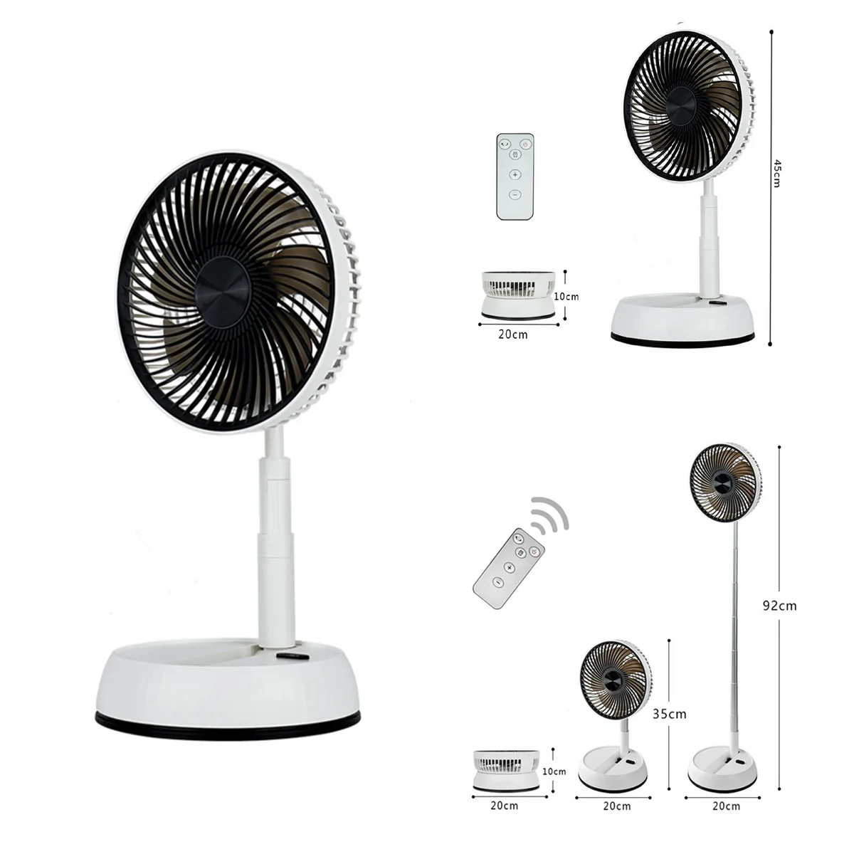 Retractable Dual-Purpose Silent Fan 1