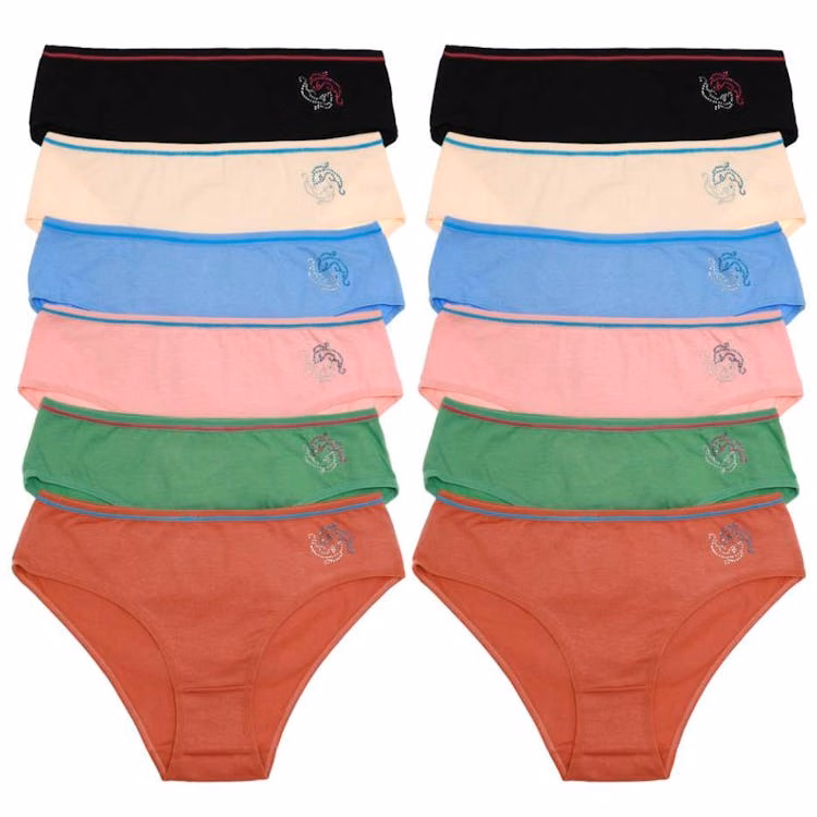 Cotton Bikini Panties - Size Small-XL Assorted Colors