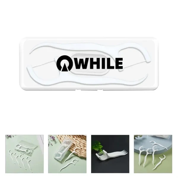 Custom 10 Piece Dental Floss Kit in PP Box — Portable Wellness Promo Gift 1