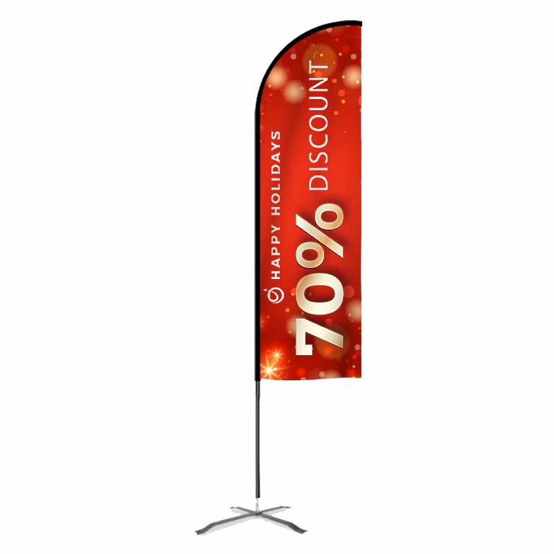 Flex Banner™ 14' Feather Flag Kit, Double-Sided Outdoor Feather Flag