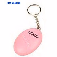 Football-Shaped Personal Safety Alarm with Keychain for Emergency Use
