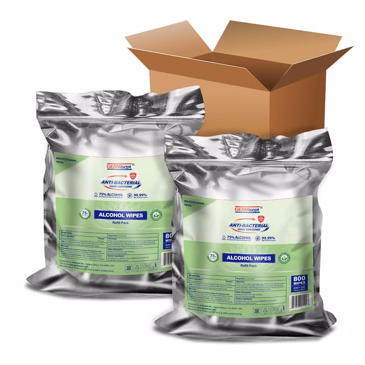 Germisept Antibacterial Wipes Refills - 800-Count 2-Pack