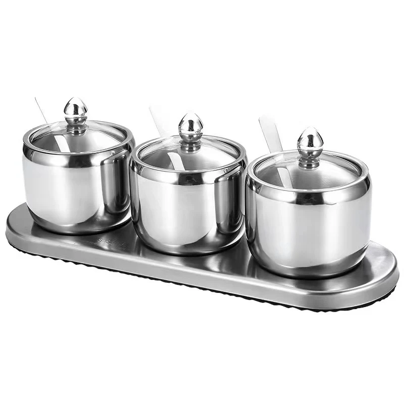 Stainless steel seasoning box bottom seat 1