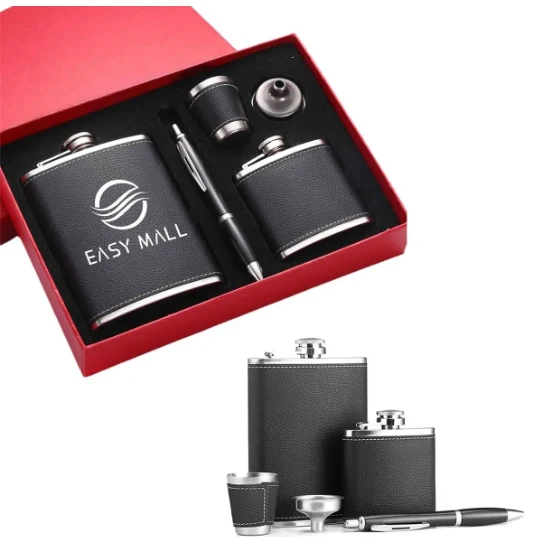 Stainless Steel Wine Flask Gift Set 1
