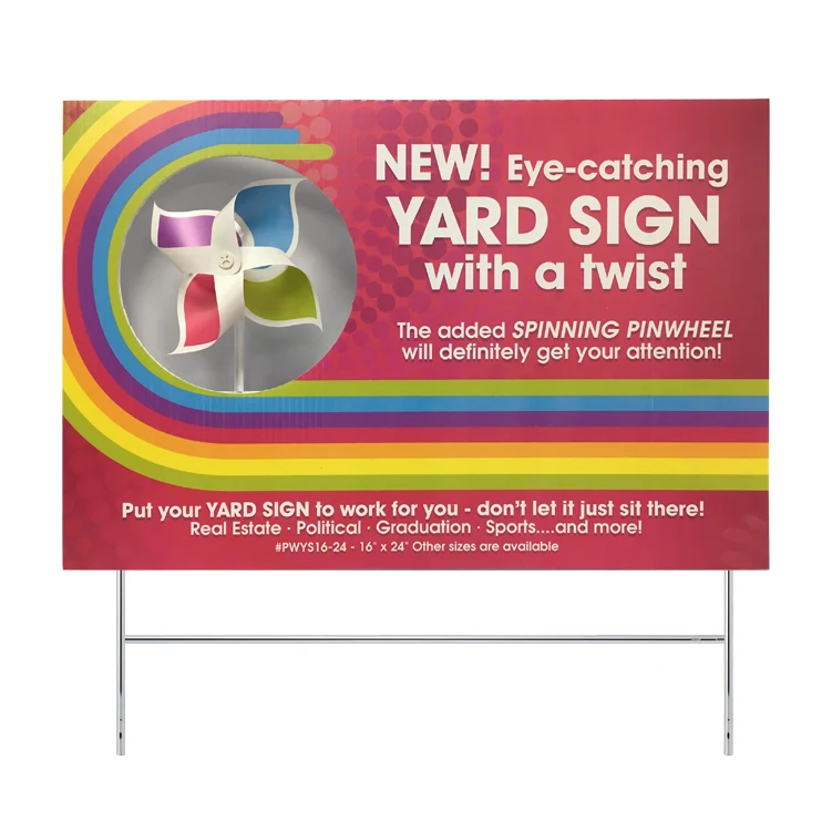 Pinwheel Yard Sign (16"x24") 1