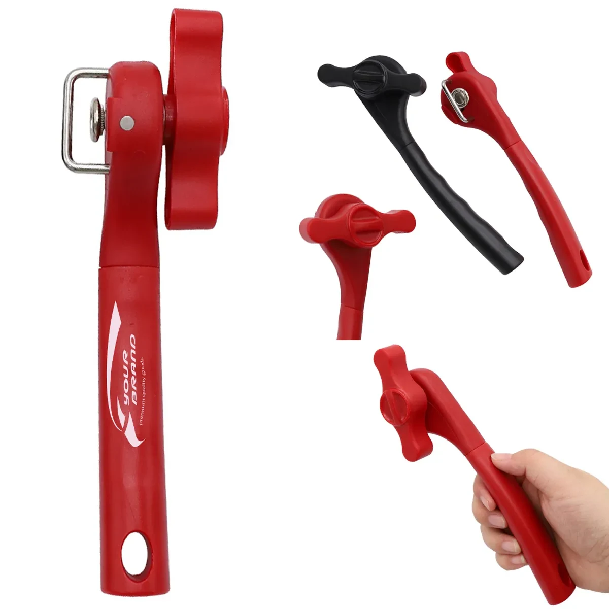 Manual Stainless Steel Handle Side Open Safety Can Opener 1