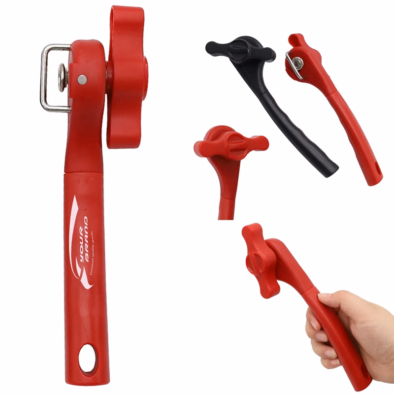 Manual Stainless Steel Handle Side Open Safety Can Opener