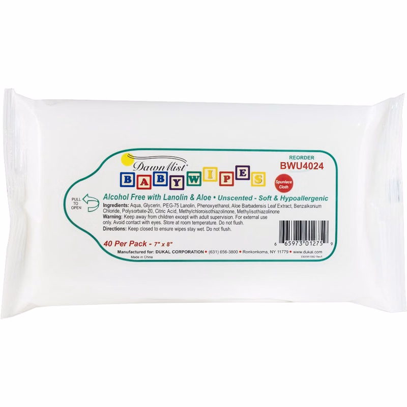 Baby Wipes - Unscented Disposable 40 Pack