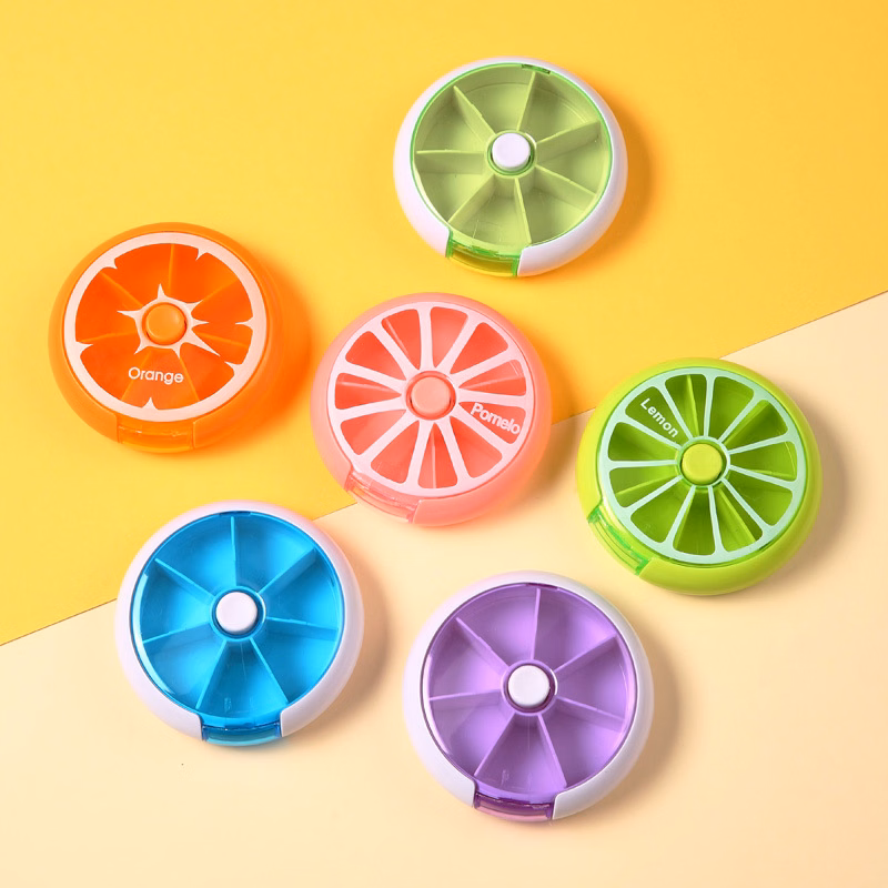 Weekly Medicine Rotatable Pill Organizer