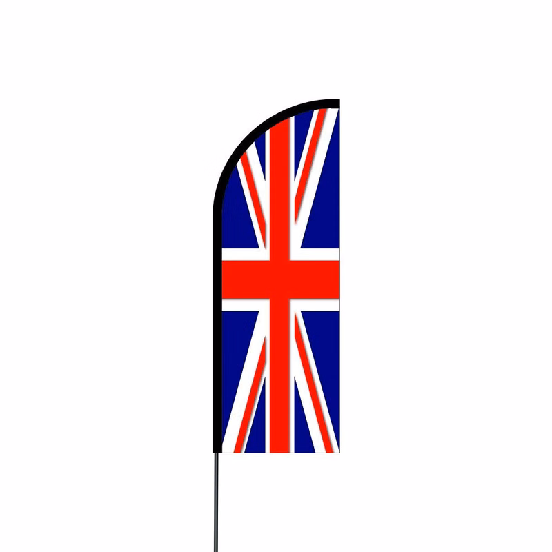 Union Jack Flag Kit 14' Feet Feather Flag Sign Outdoor Banner