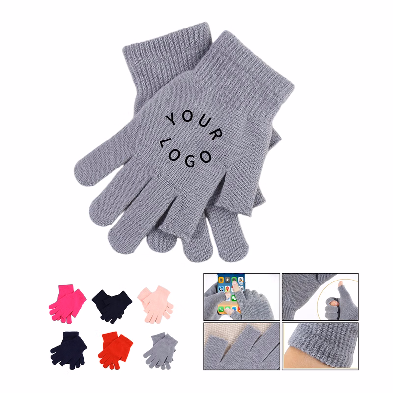 Knitted Winter Fingerless Gloves