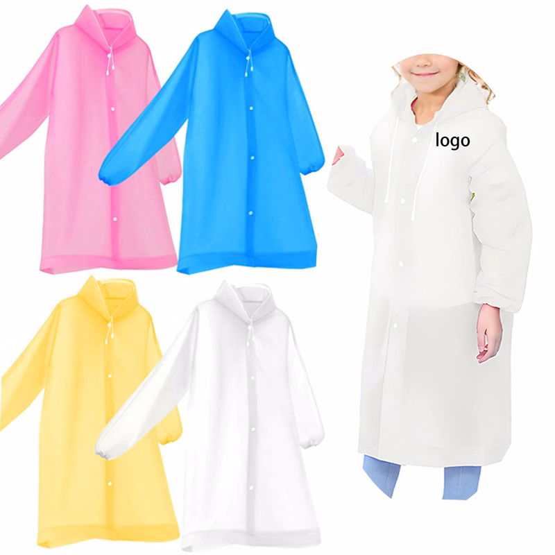 Reusable Children's Long EVA Raincoat