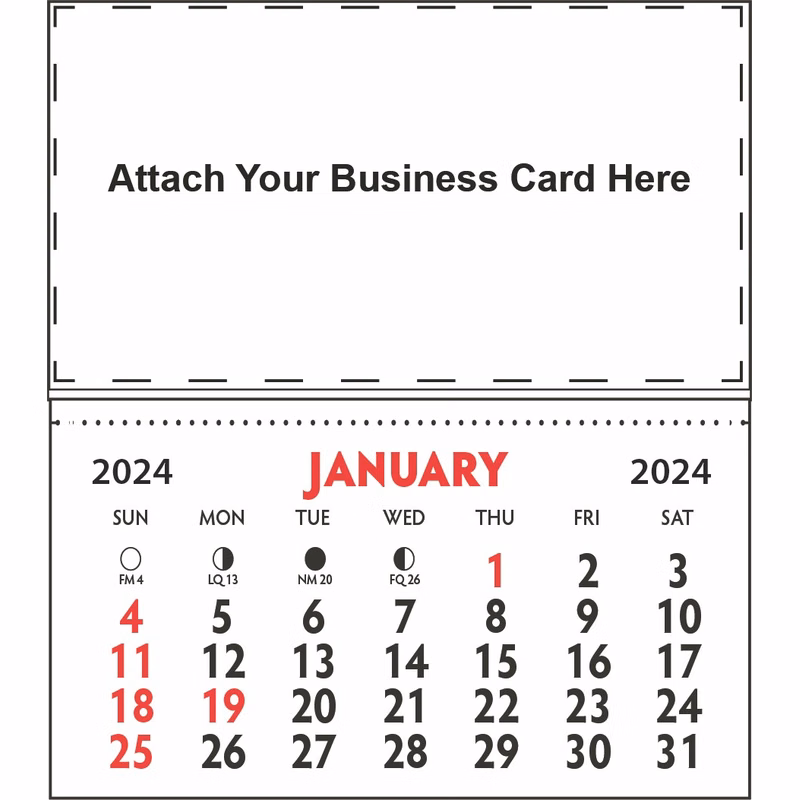 Kwik-Stik Business Card Calendar