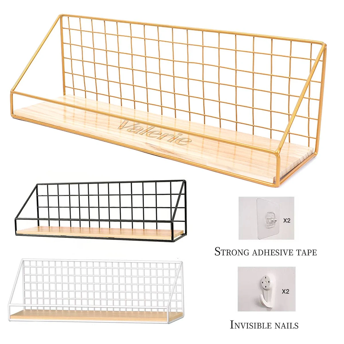 Metal Wall Mounted Storage Rack 1