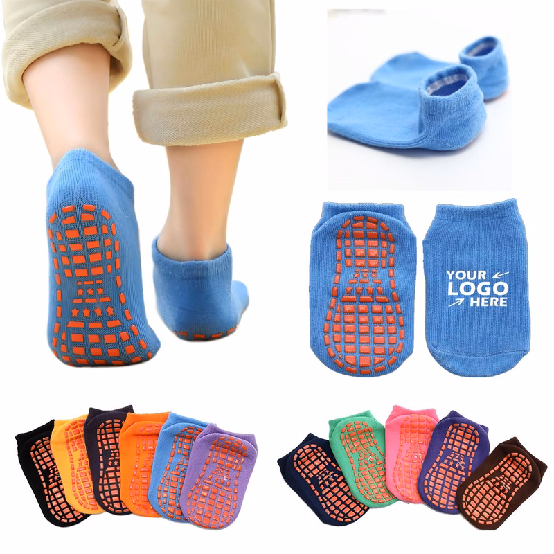 Customizable Silicone-Grip Anti-Skid Safety Socks