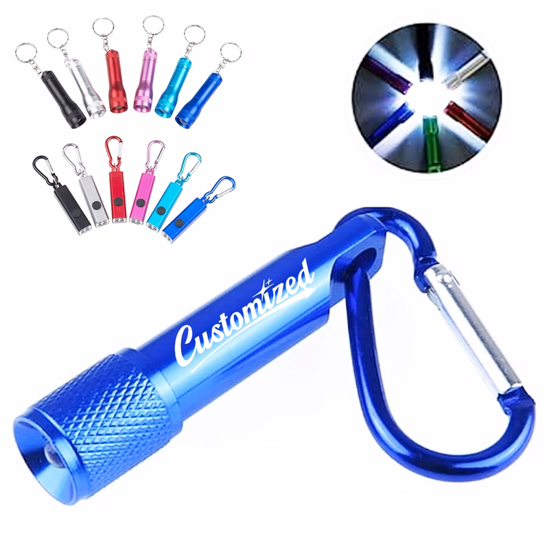 Mini LED Flashlight Keychain with Metal Body
