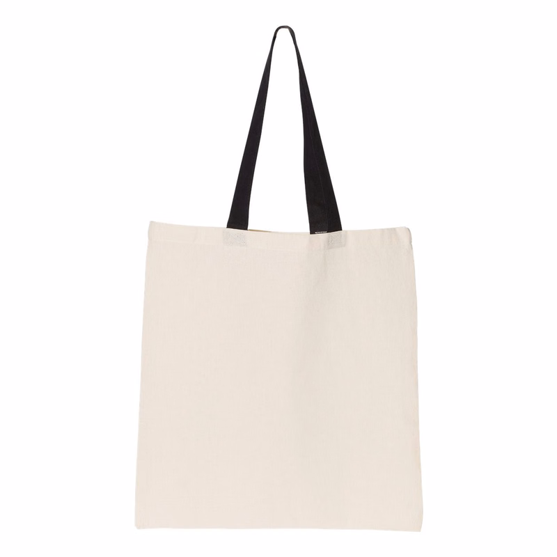 Contrast-Color Handle Tote - OAD105