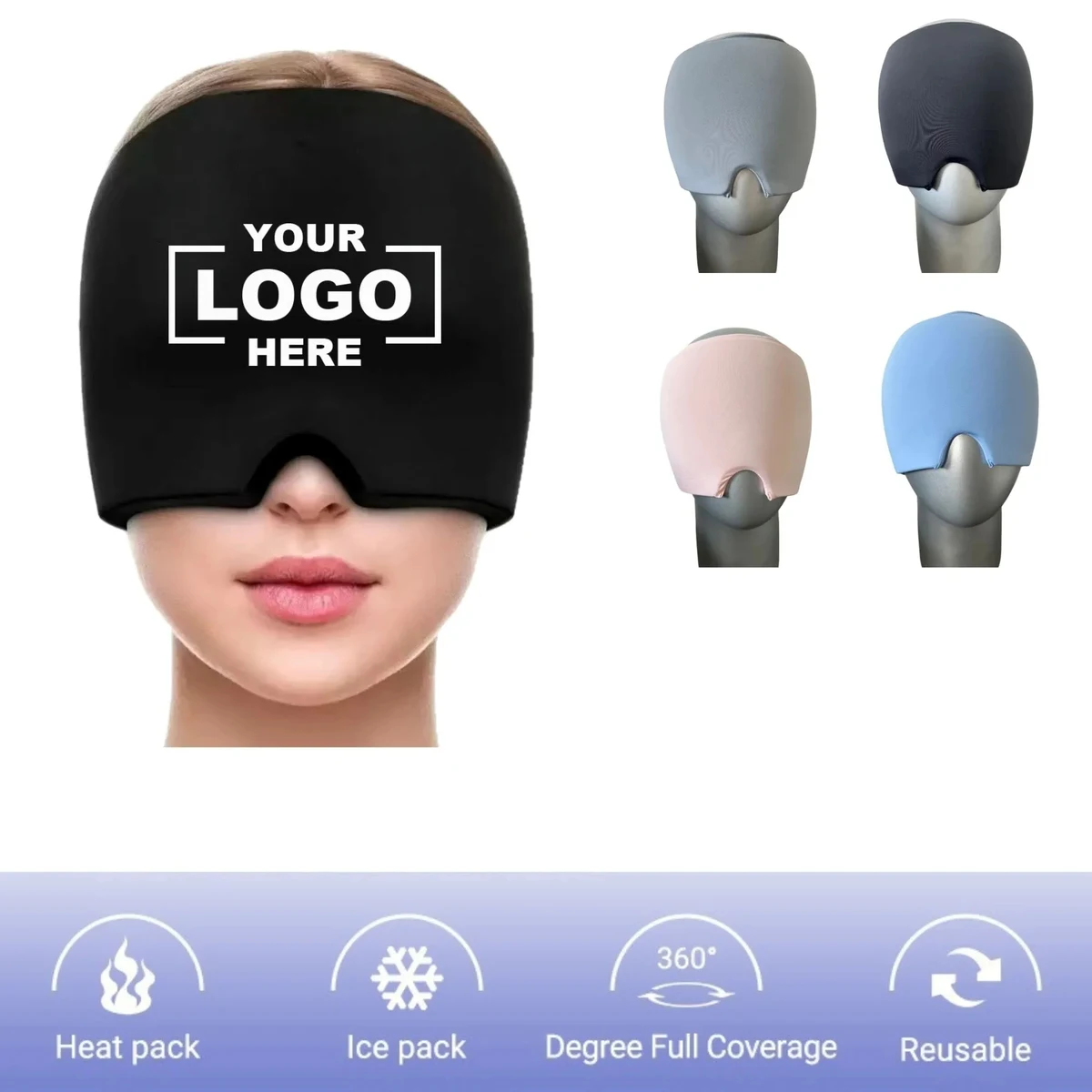 Cold And Hot Compresses Dual-Use Gel Headcover 1