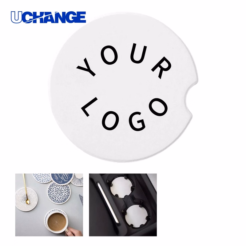 Absorbent Ceramic Car Cup Coaster for Cup Holders