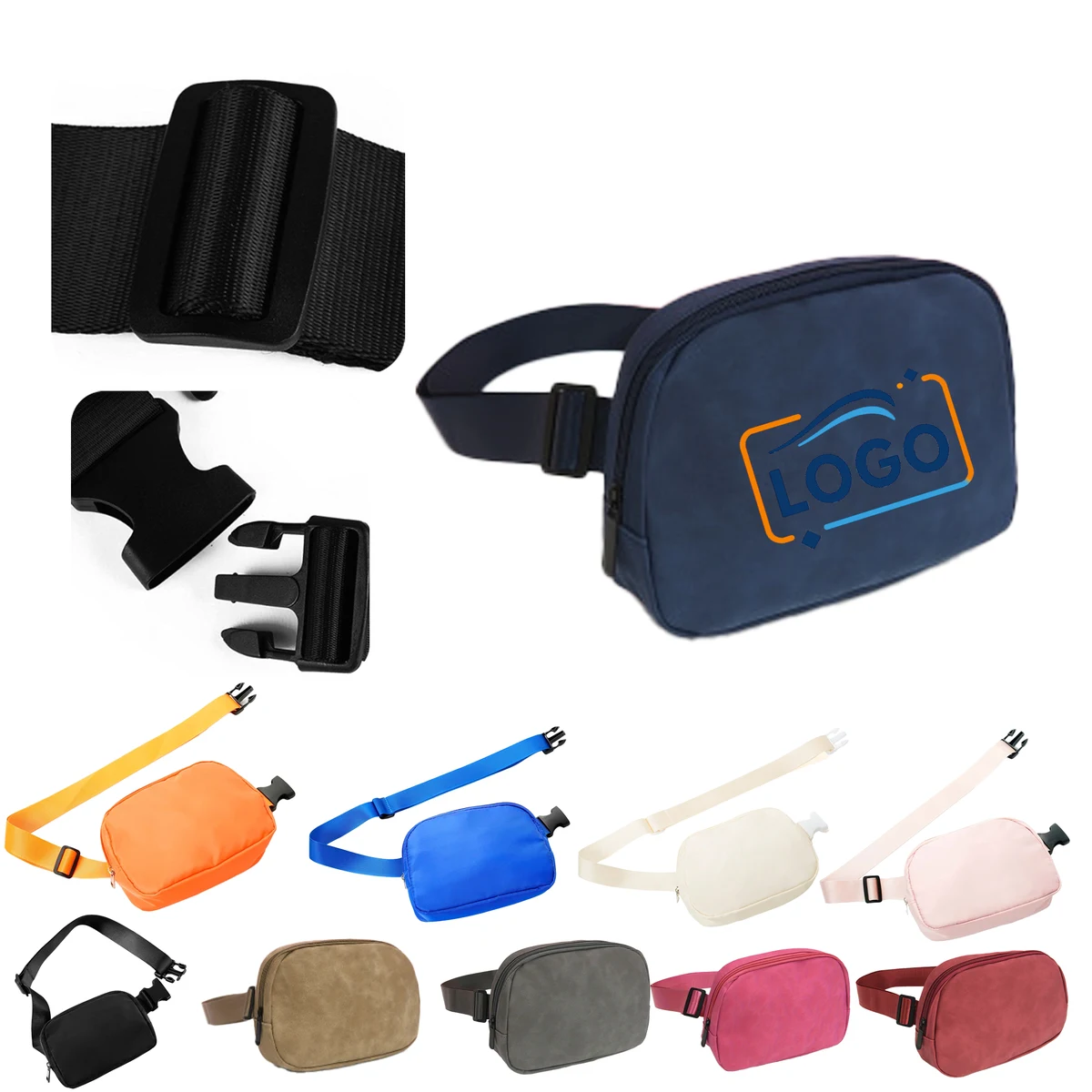 Custom Logo Sport Fanny Pack for Travel or Outdoors 1