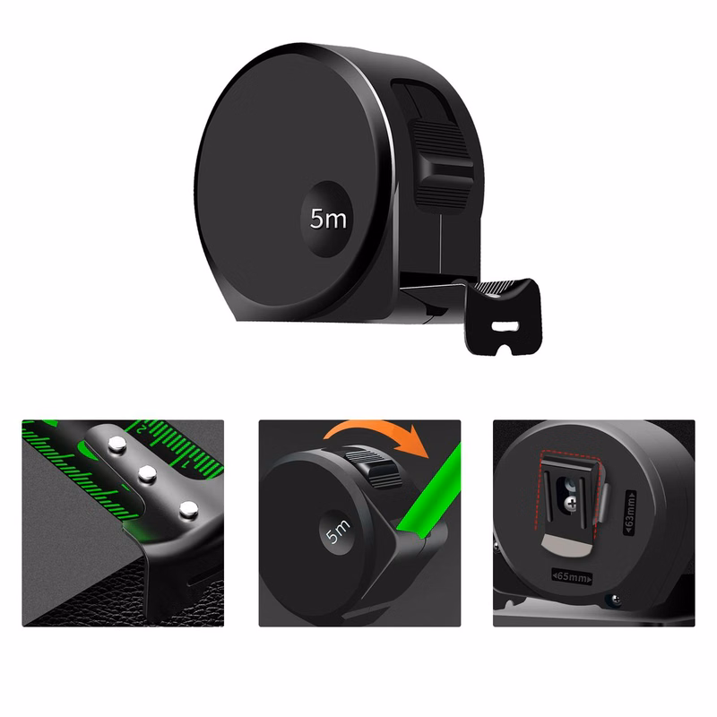 Fluorescent Locking Tape Measure