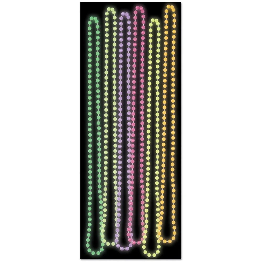 Party Beads - Assorted Colors 33" 6 Pack 1