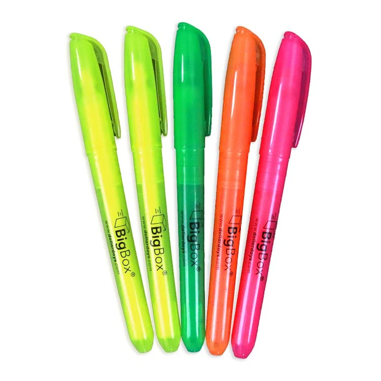 BigBox Highlighters Assorted 5pk 1