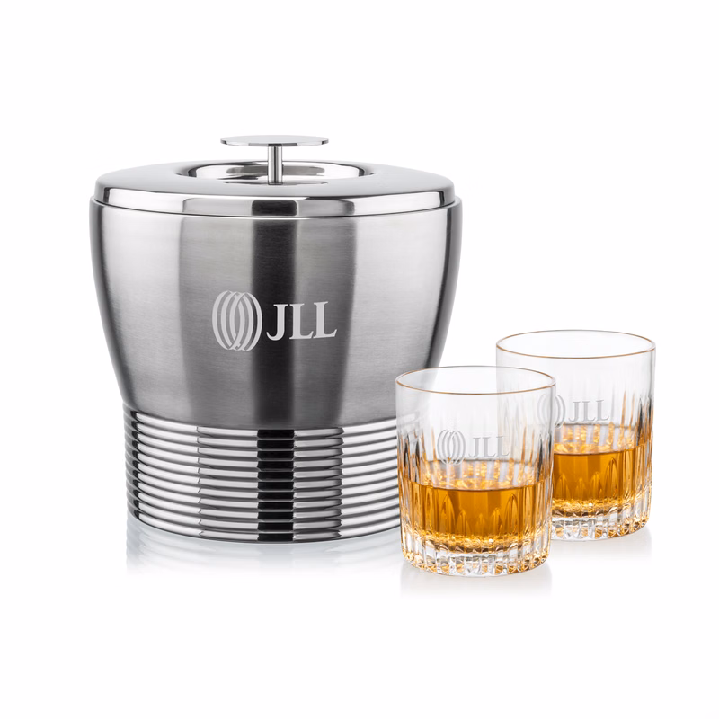 Genoa Ice Bucket & Carey On-the-Rocks Set