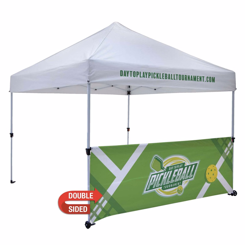 10' Omni Tent Half Wall Kit (UV-Printed, Double-Sided)