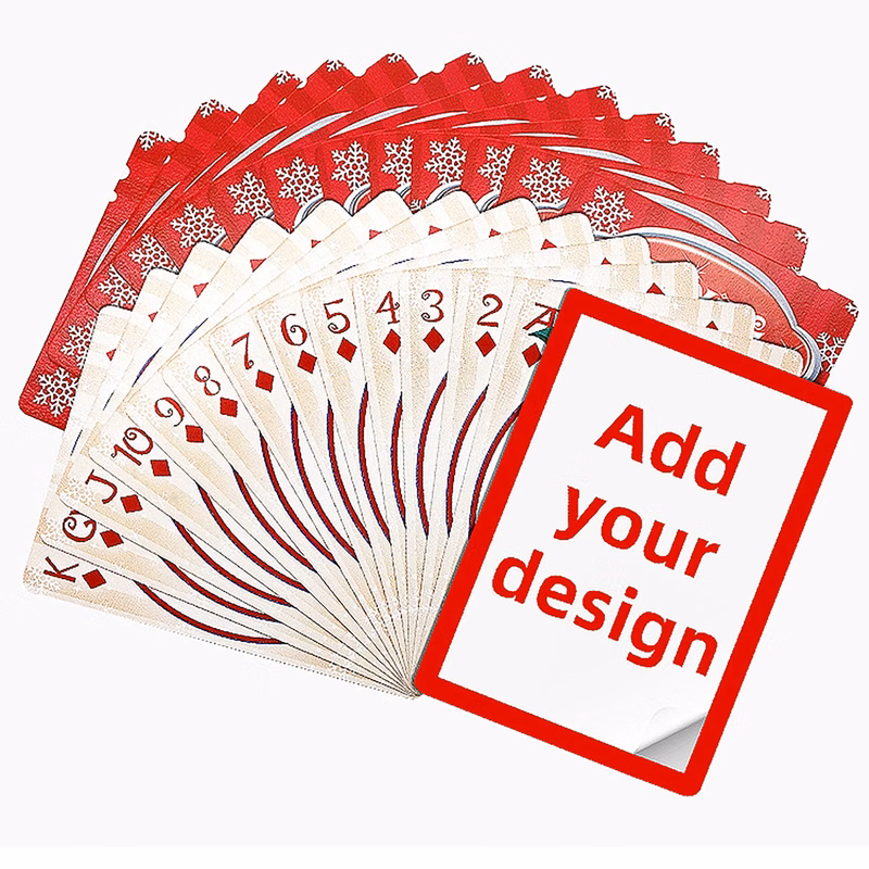 MOQ 100pcs Full Color Custom Poker Playing Cards