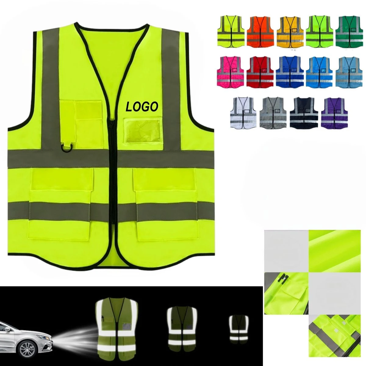 Mesh Breathable Reflective Adult Safety Vest 1