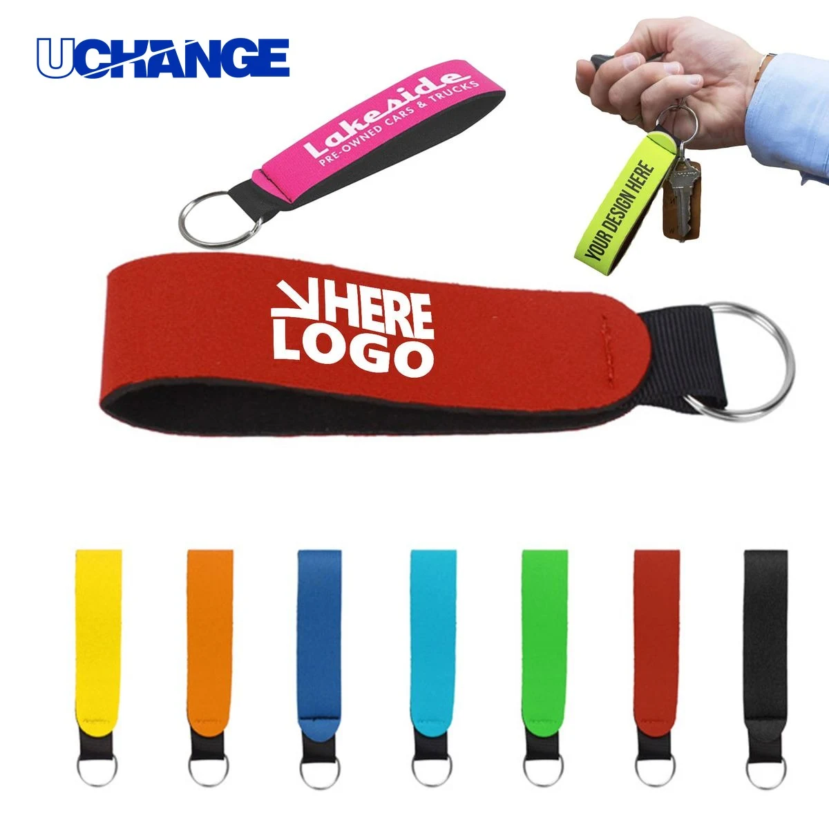 Neoprene Wristband Key Tag 1