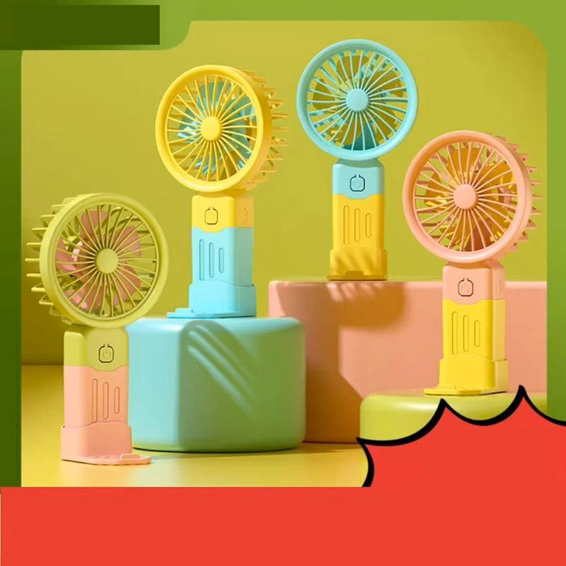 500 mAh Rechargeable USB Mini Fan with Mobile Phone Stand