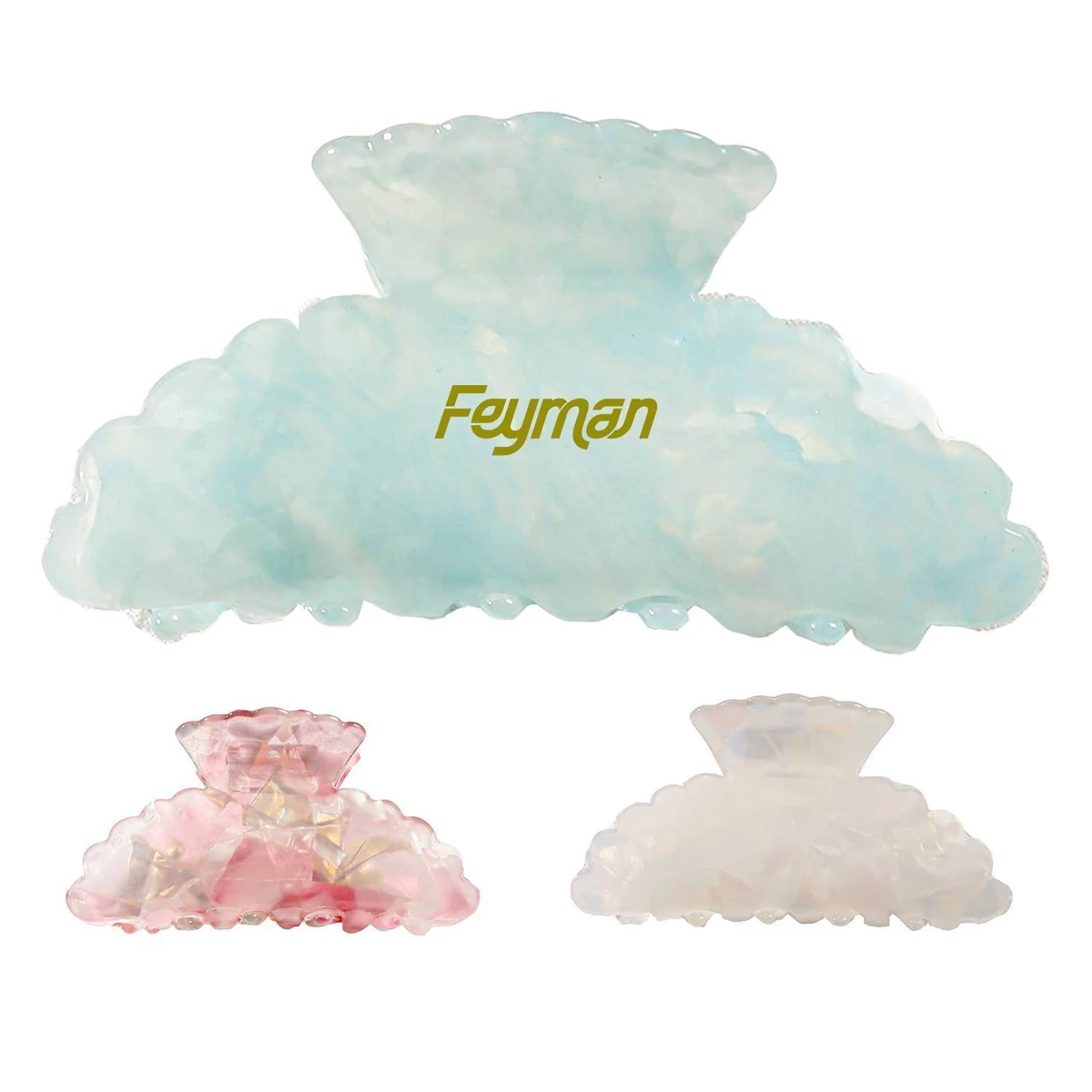Women Large PVC Hair Claw Clip 1